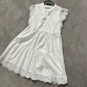 Marie Oliver Eyelet Dress, XS